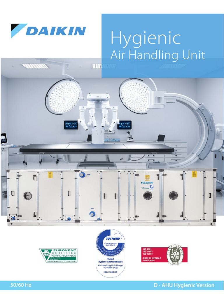 Hygienic Air Handling Unit Catalogue PDF Pipe (Fluid Conveyance