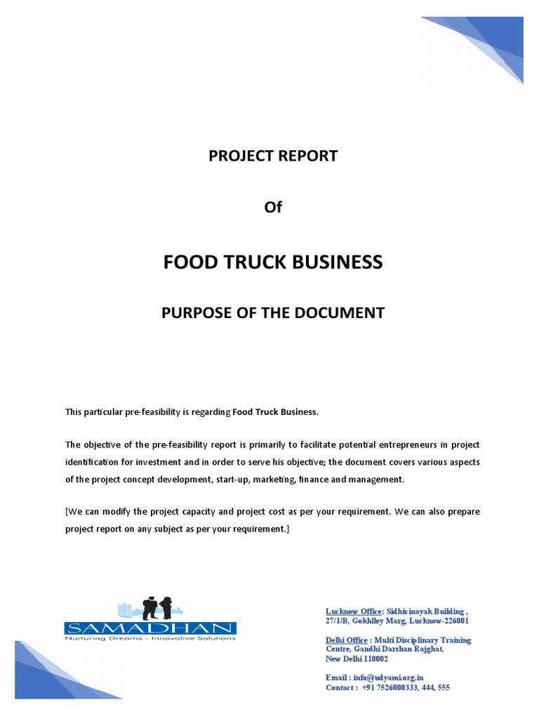 Food Truck Business PDF Food Truck Debt