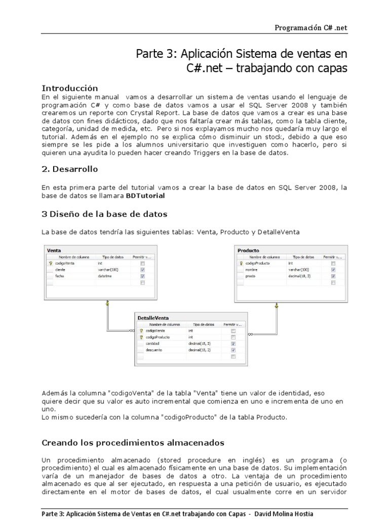 Manual C# | PDF | C Sharp (lenguaje de programación) | Servidor SQL de ...