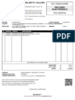 Factura Electrónica: #Unida D Código Descripción Ca Nt. P. Unit. Tota L