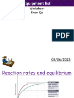 Reaction Rates and Equilibrium