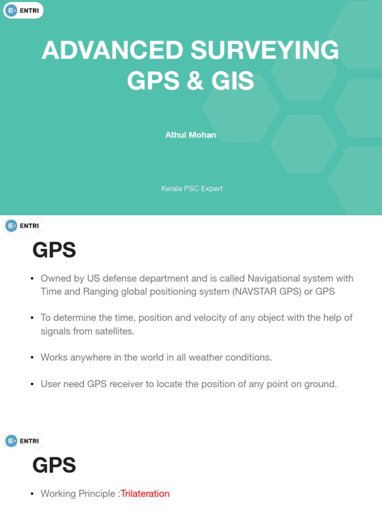 GIS and GPS | PDF | Geographic Information System | Global Positioning ...