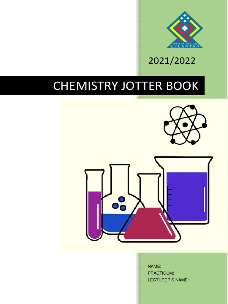 Chemistry Jotter Book: Experiments 1-4 | PDF