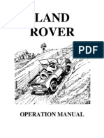 Manual Series 1 Land Rover