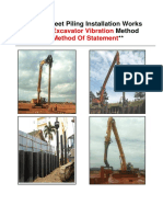 Method of Statement - Excavator Vibro Machinery