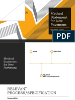 Method Statement For New Pavement