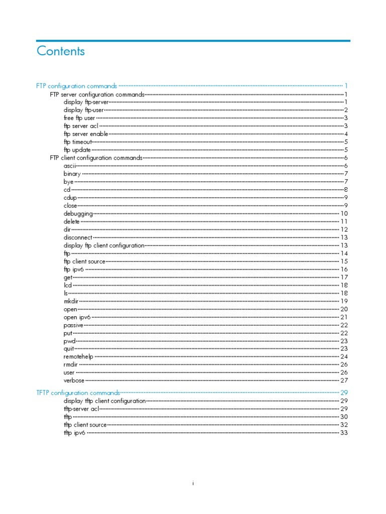 TFTP Client Configuration Commands | PDF | File Transfer Protocol | Ip ...