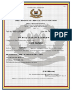 PCC - Police Clearance Certificate (Adult) PN N I L