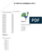 Tablas de Multiplicar 4