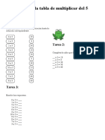 Tablas de Multiplicar 5