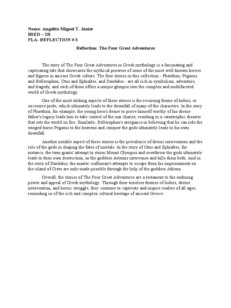 The four great adventures pdf