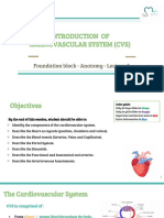 Lecture (5) INTRODUCTION OF CARDIOVASCULAR SYSTEM (CVS) 