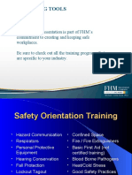 Safety Orientation Training FHM COVER