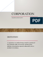 Corporation: Shareholders Equity