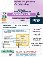 Articulos 41 y 42 Maria José Henao Triana 6-B