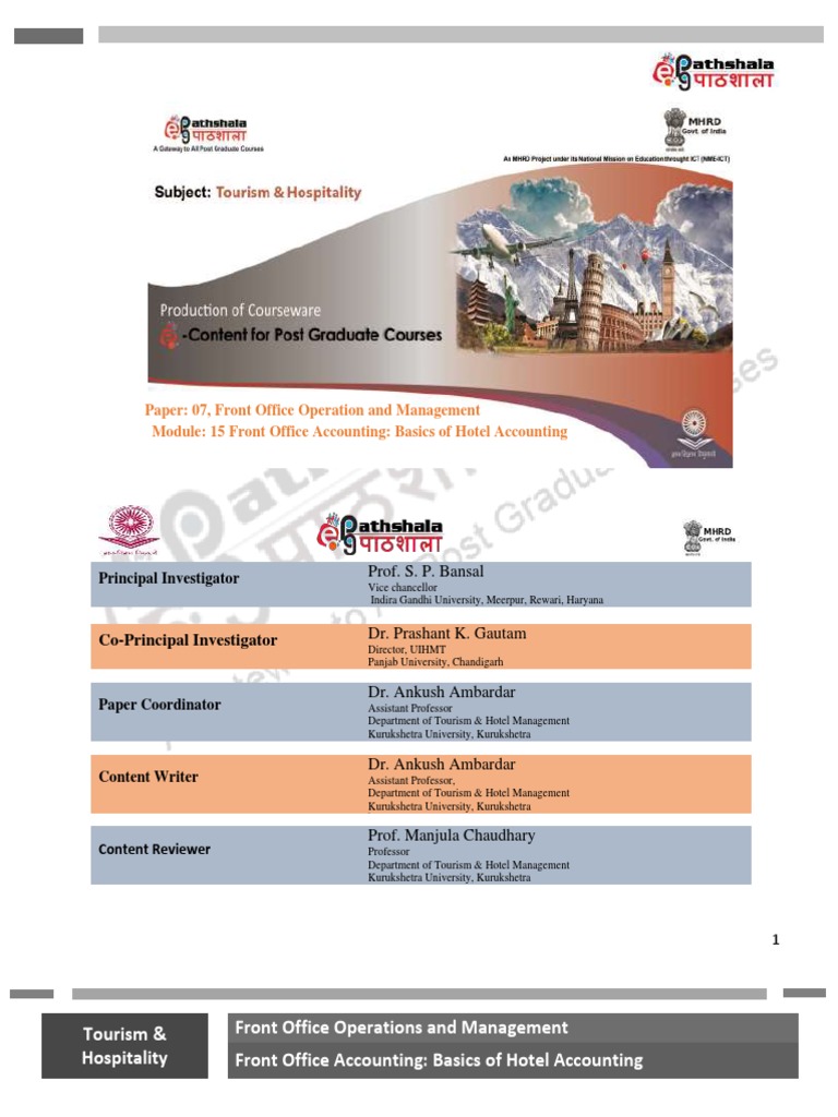 FRONT OFFICE ACCOUNTING PDF