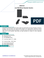 Data Sheet-DSS1521 21W Directional Wall Mount Speaker System