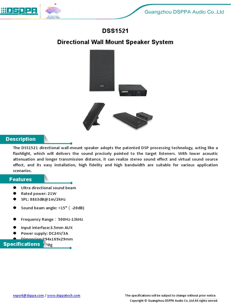 Directional Speaker for Audio Pros | PDF | Loudspeaker | Sound