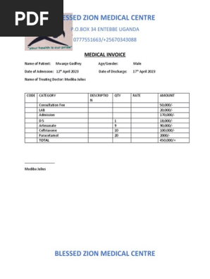 MEDICAL INVOICE