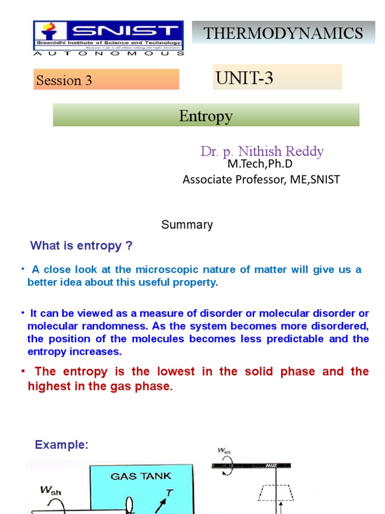 4 2 Entropy Session 3 Download Free Pdf Entropy Heat