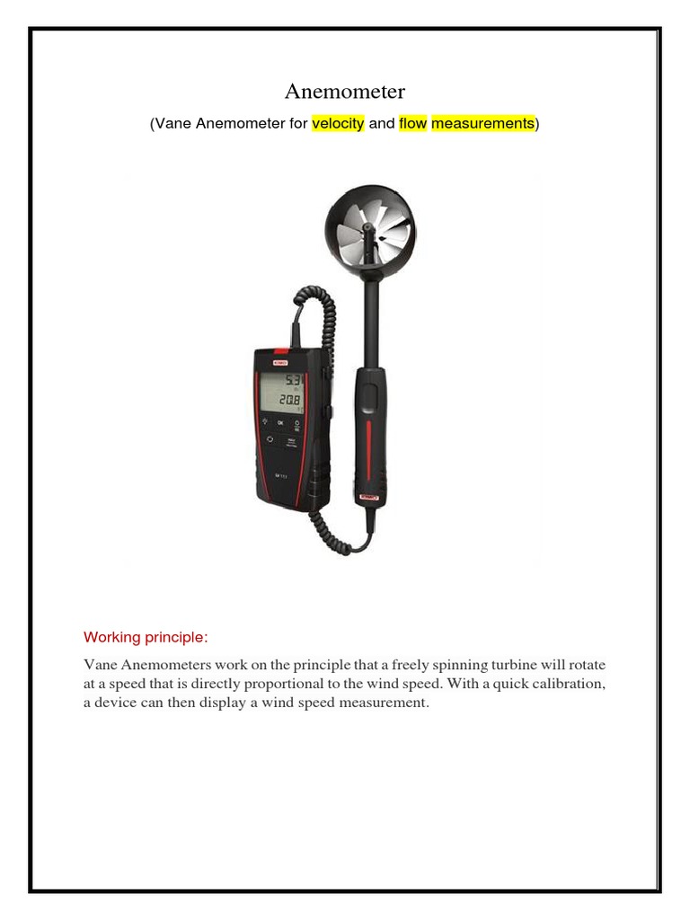 Anemometer PDF