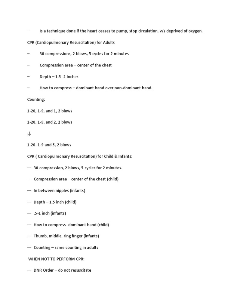 Tesda Ncii Caregiver CPR | PDF