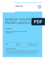 Ebook 6 - Shield Yourself From Lawsuits - For Time To Thrive Challenge Members