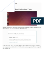 Cara Install DualBoot Linux Ubuntu