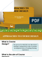 Chapter 7 Approaches To Course Design
