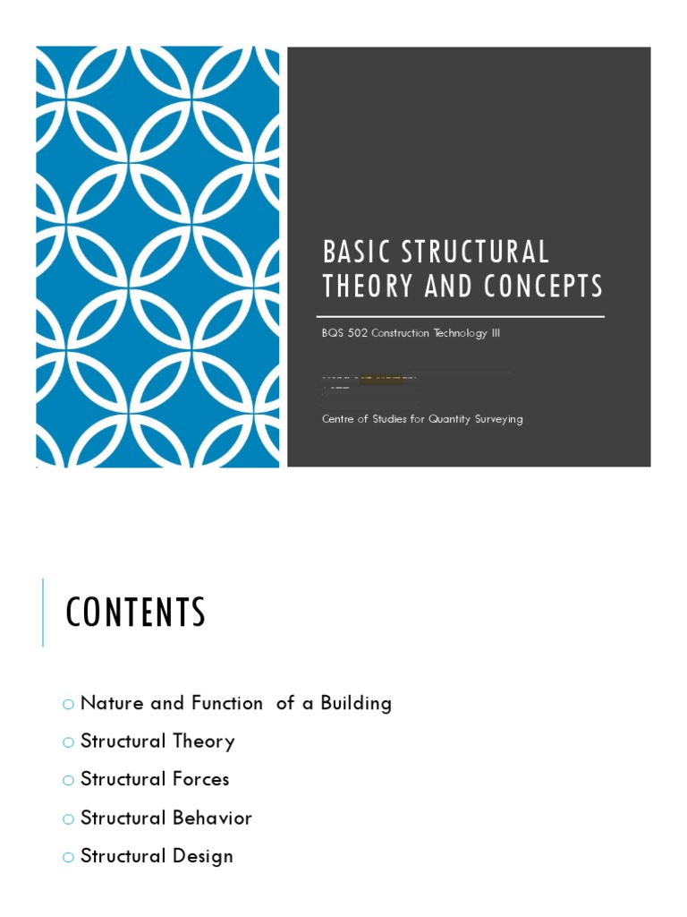 BQS502 Basic Structural Theory & Concepts | PDF | Force | Beam (Structure)