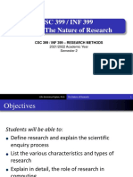 Unit 01 - The Nature of Research
