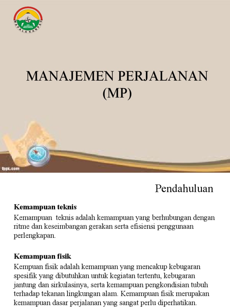 Manajemen Perjalanan | PDF