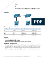 Packet Tracer - Configuración Básica Del Switch y Del Dispositivo Final - Modo Físico