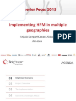 Implementing Hyperion in Multiple Geographies Anjula Sengar and Canan Akkan AMOSCA