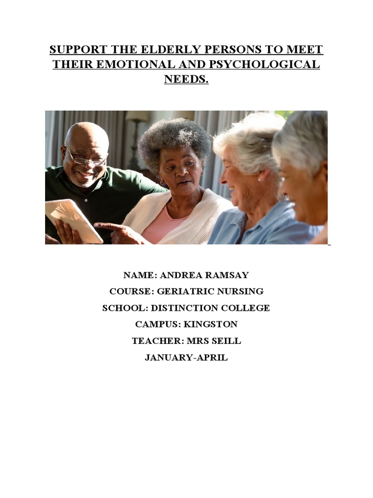 Supporting Elderly Emotional Needs | PDF | Mental Health | Caregiver