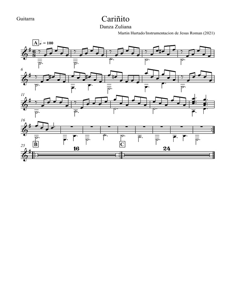 Cariñito Guitarra PDF