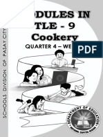 Modules in Tle - 9 Cookery: Quarter 4 - Week 1