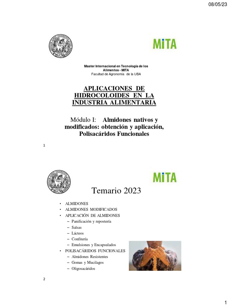 Almidones | PDF | Almidón | Química