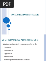 Week 1 Database Administrator