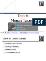 Ders 6 - Mimari Tasarım