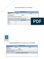 Formato de Planificación Semanal 2023