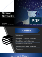 Neural Networks: Presented By: Unati Dadlani (04161913049)