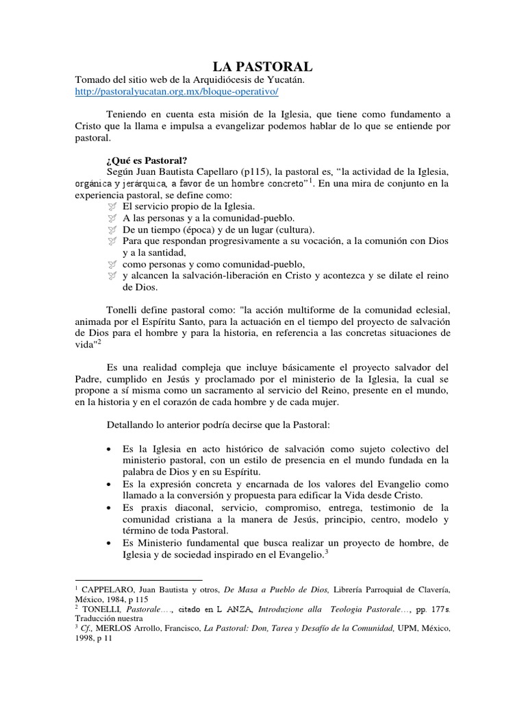 La Pastoral - Arquidiócesis de Yucatán | PDF | Iglesia Católica | Fe
