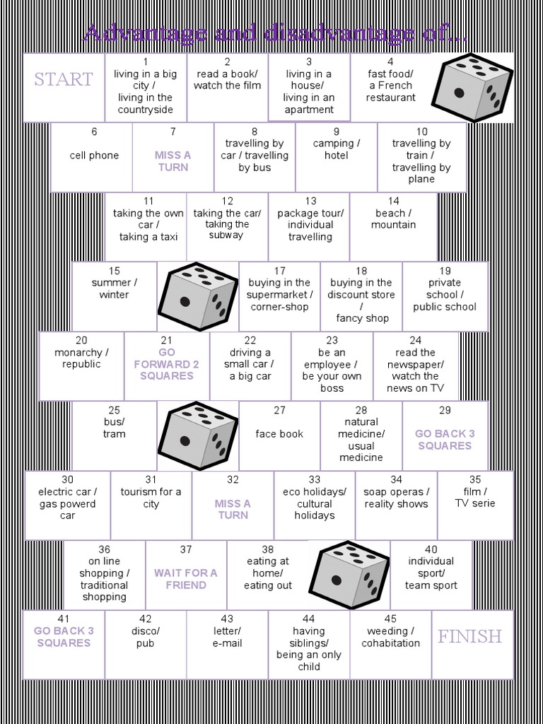 Board Games Advantages and Disadvantages Activities Promoting Classroom