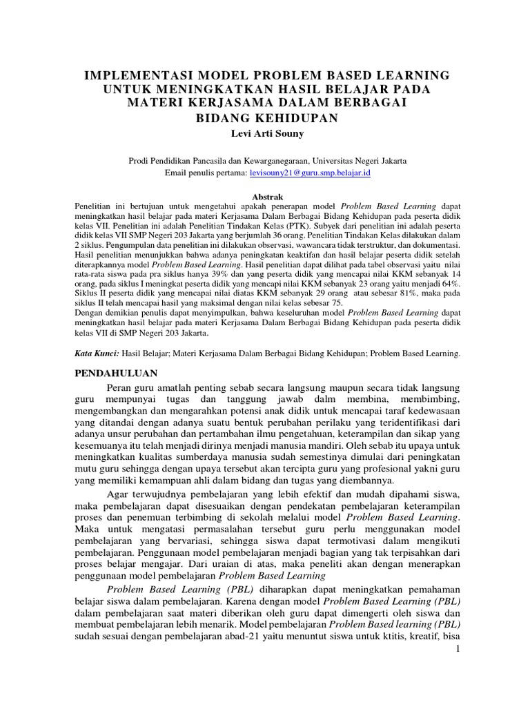 Problem Based Learning | PDF