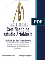 Certificado Horizontal Diploma Moderno Azul