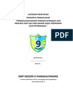 Format Laporan Praktikum Prakarya Kelas 9