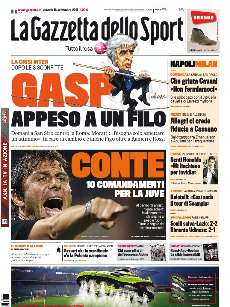 Gazzetta 20110916 | PDF, image size:768x1024