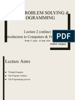 CS101 Lecture 02 - Introduction To Computers & Programming Part 2