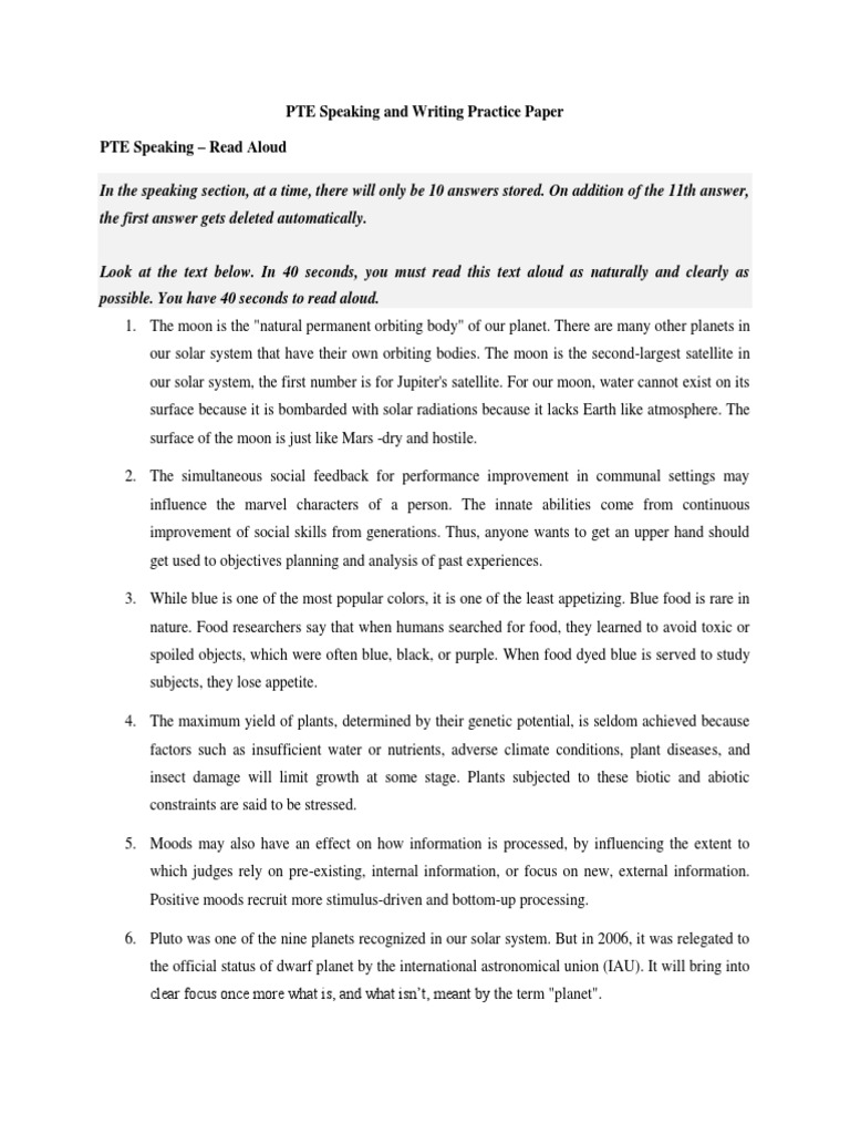 PTE Test Prep: Speaking & Writing | PDF | Yellow Fever | Handedness
